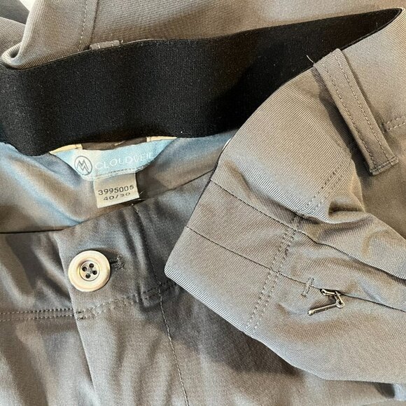Cloudveil Men's Grey Restful Performance Pants - Size 40/30 - Picture 6 of 6